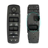 SKCEIDA driver-side master window switch for Ram 1500 assembly enables quick plug-and-play replacement.
