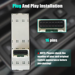 Easy-install window switch replacement for Elantra front-left