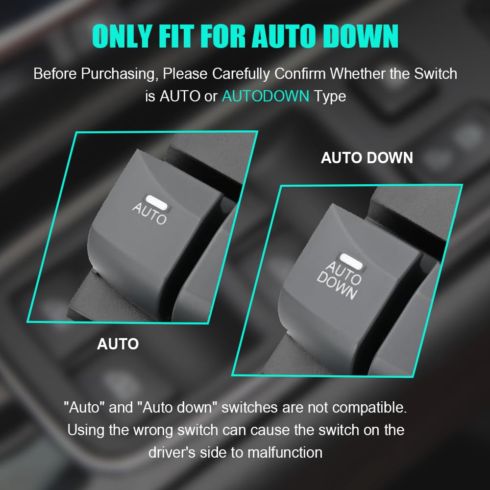 Elantra driver-side window switch auto-down replacement