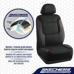Skechers airbag-compatible seat cover for front seats