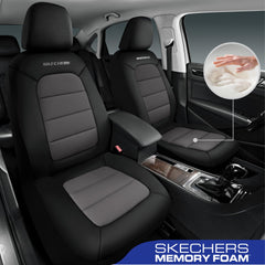 Skechers cool touch fabric seat cover highlighting breathable airflow
