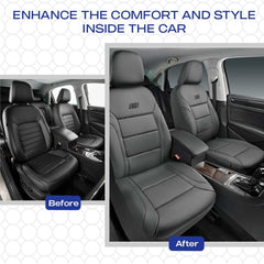 Skechers easy-care seat cover designed for quick cleaning after daily use.