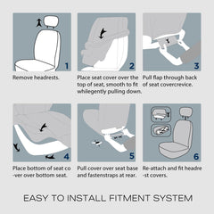 Skechers easy-clean seat cover ready for quick maintenance.