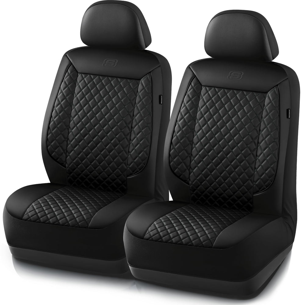 Skechers luxury faux leather seat cover on front seat for premium protection