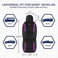 Skechers Memory Foam seat cover protecting car interior and upholstery