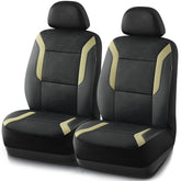 Skechers memory foam car seat cover on the front seat for comfort and protection.