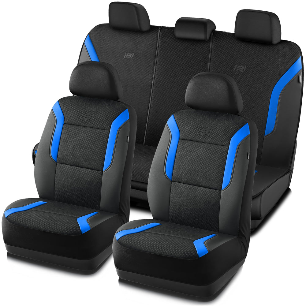 Skechers memory foam car seat cover full set enhances comfort and protection.