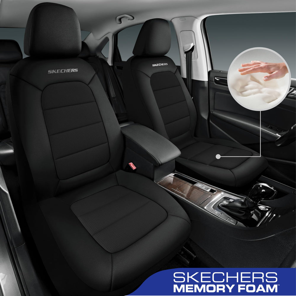 Skechers Memory Foam car seat cover airbag compatible design supports safe deployment