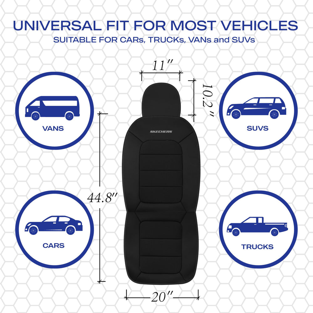 Skechers Memory Foam car seat cover memory foam material cushions your ride