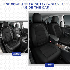 Skechers Memory Foam car seat cover polyester blend ensures durable performance