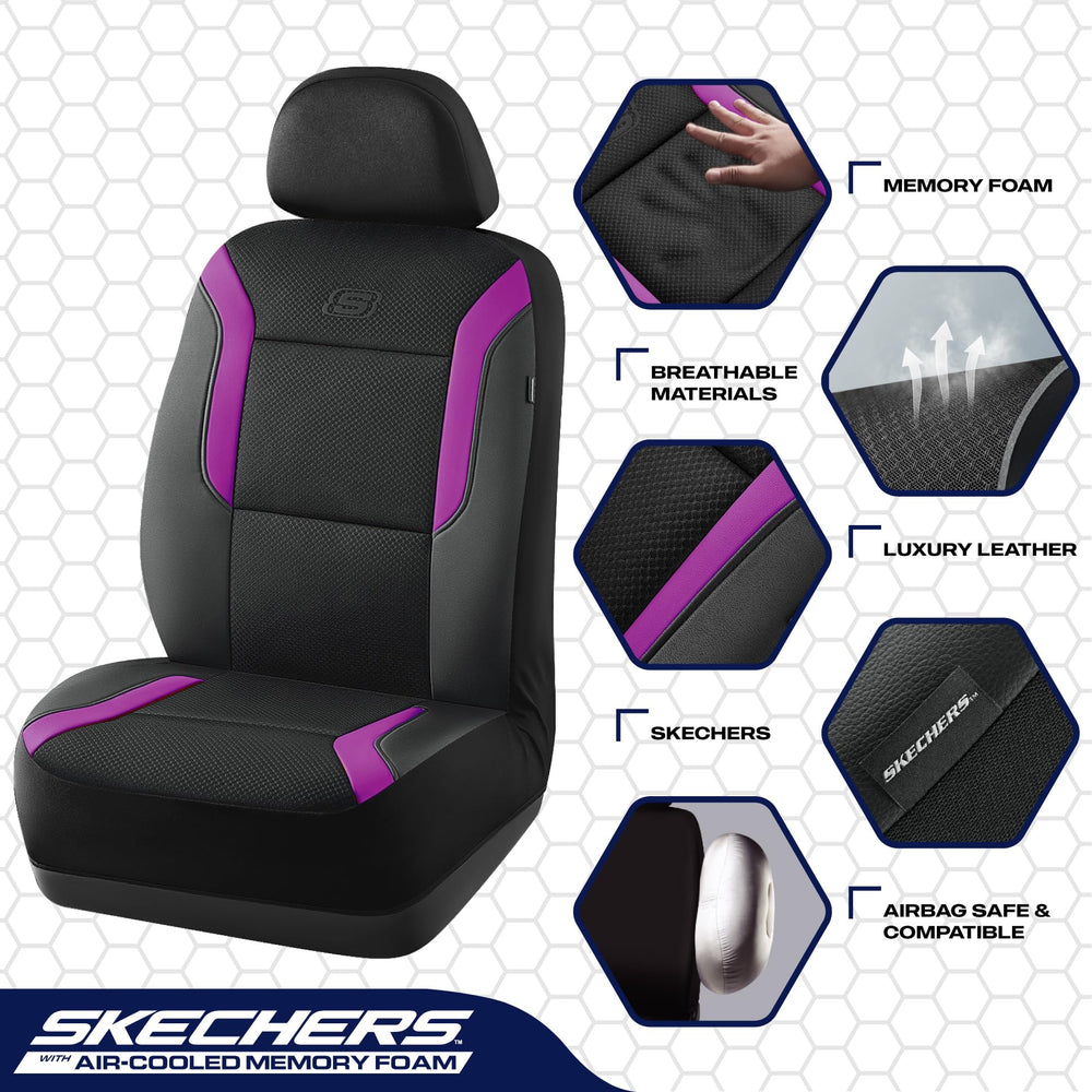 Skechers Memory Foam with leather and mesh detail for premium look