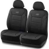 Skechers Memory Foam front seat cover closeup with contoured cushioning for comfort.