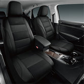 Skechers seat cover front seat with air-cooled mesh for cooler commutes.