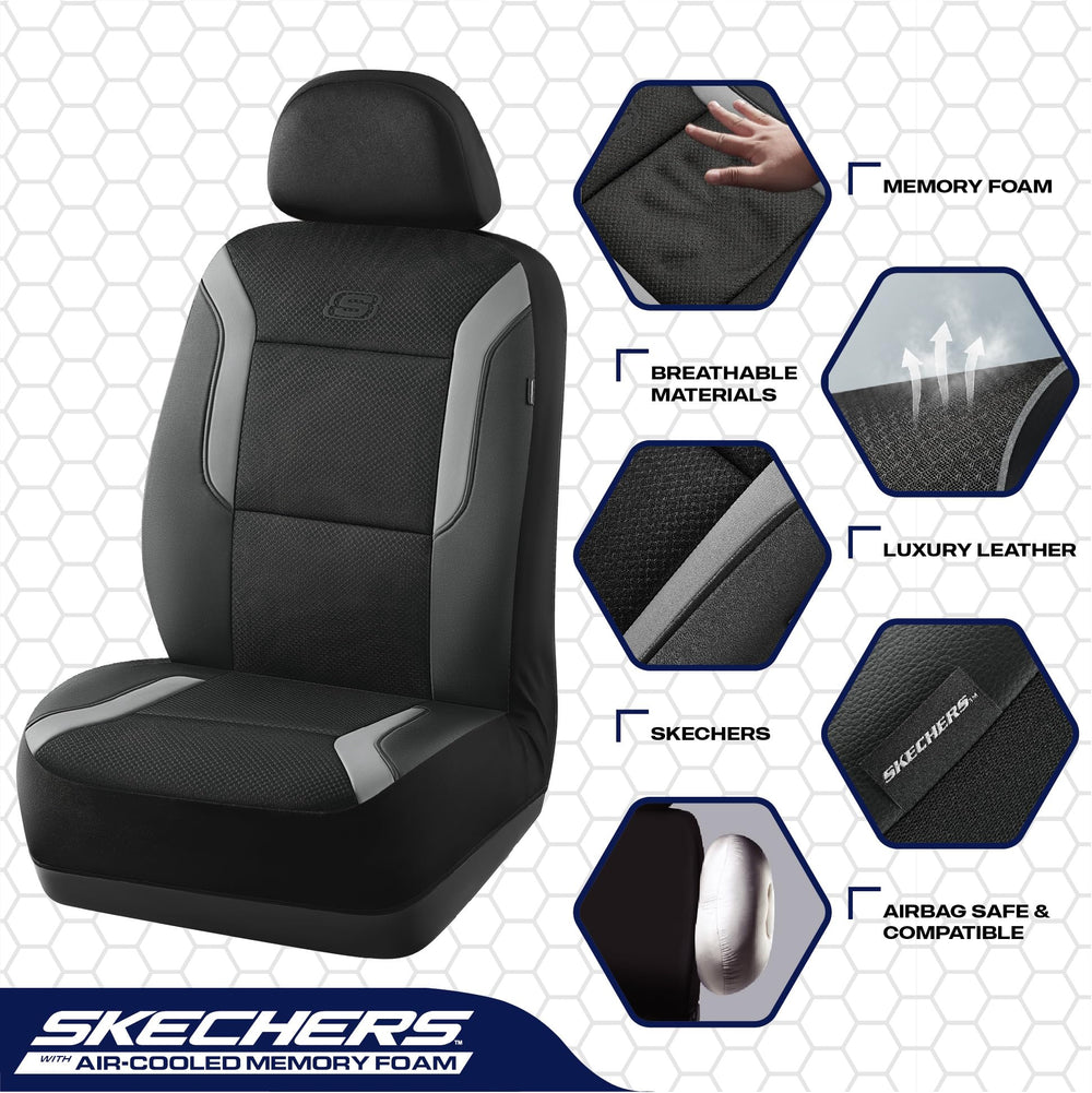 Gray leather-like top layer close-up showing smooth texture and protection.