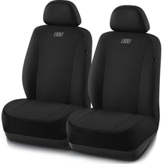 Skechers seat covers on front seats with breathable polyester for daily comfort.
