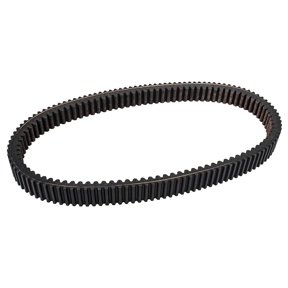 Side view of Ski-Doo belt shows durable construction for long life under harsh riding