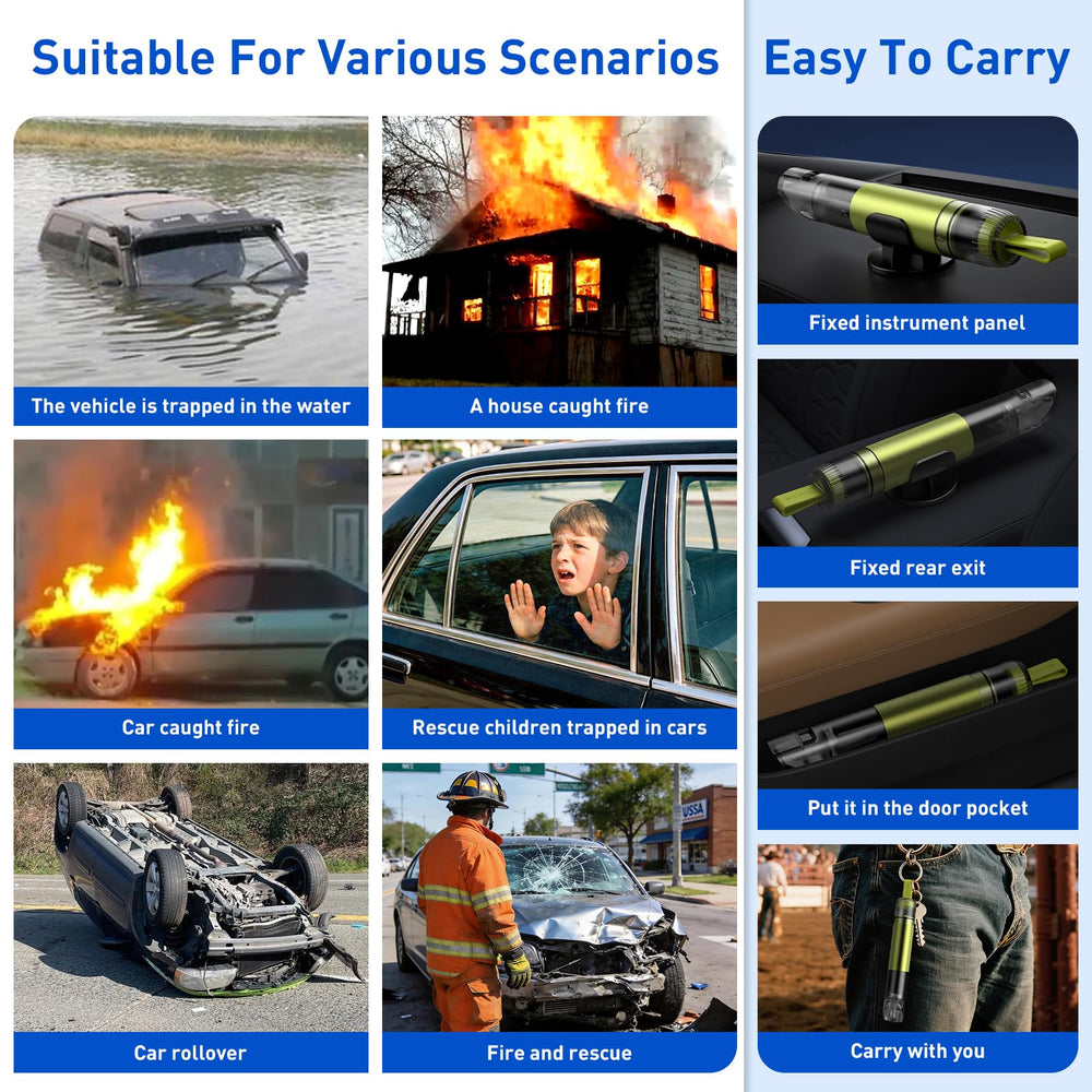 SKINNYON concealed blade design reduces hand injuries during belt cutting