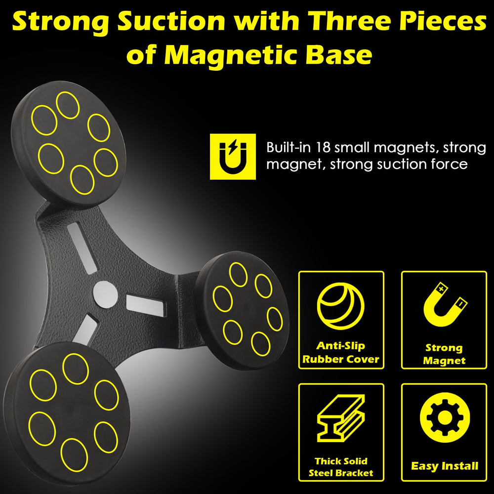 SKNOOY rubber-coated magnets protect paint and prevent slipping during off-road use