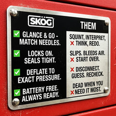 SKÖG padded storage pouch protects the gauge between uses.