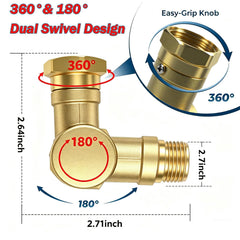 SKTMH lead-free brass body delivers durable, secure 3/4 GHT connections.