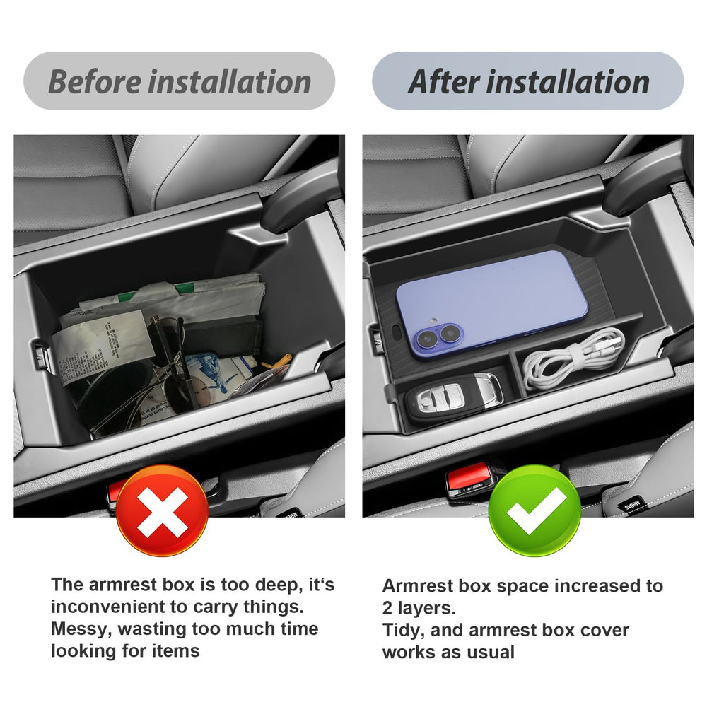 SKTU X3 glove box storage compartments for easy access to small items