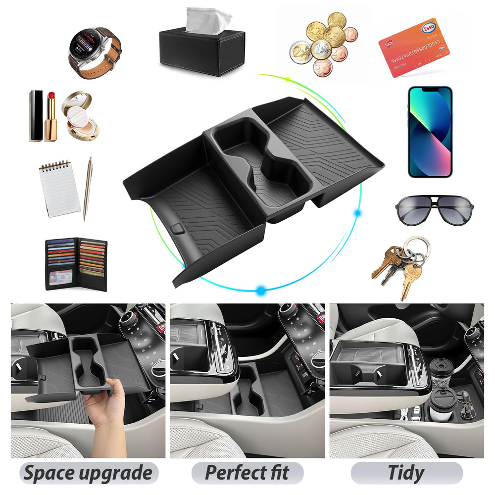 SKTU Tucson storage-compartments organize cards, coins, and lip balm for easy access.