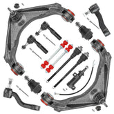 SKUCH 4X4 13PC front-end suspension kit top view for Silverado durability