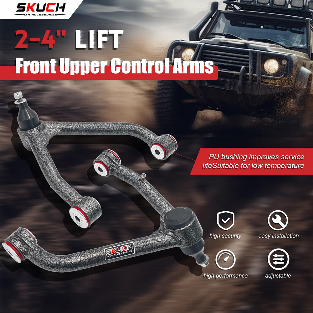 Dust caps protect the joint on SKUCH 4X4 upper arms.