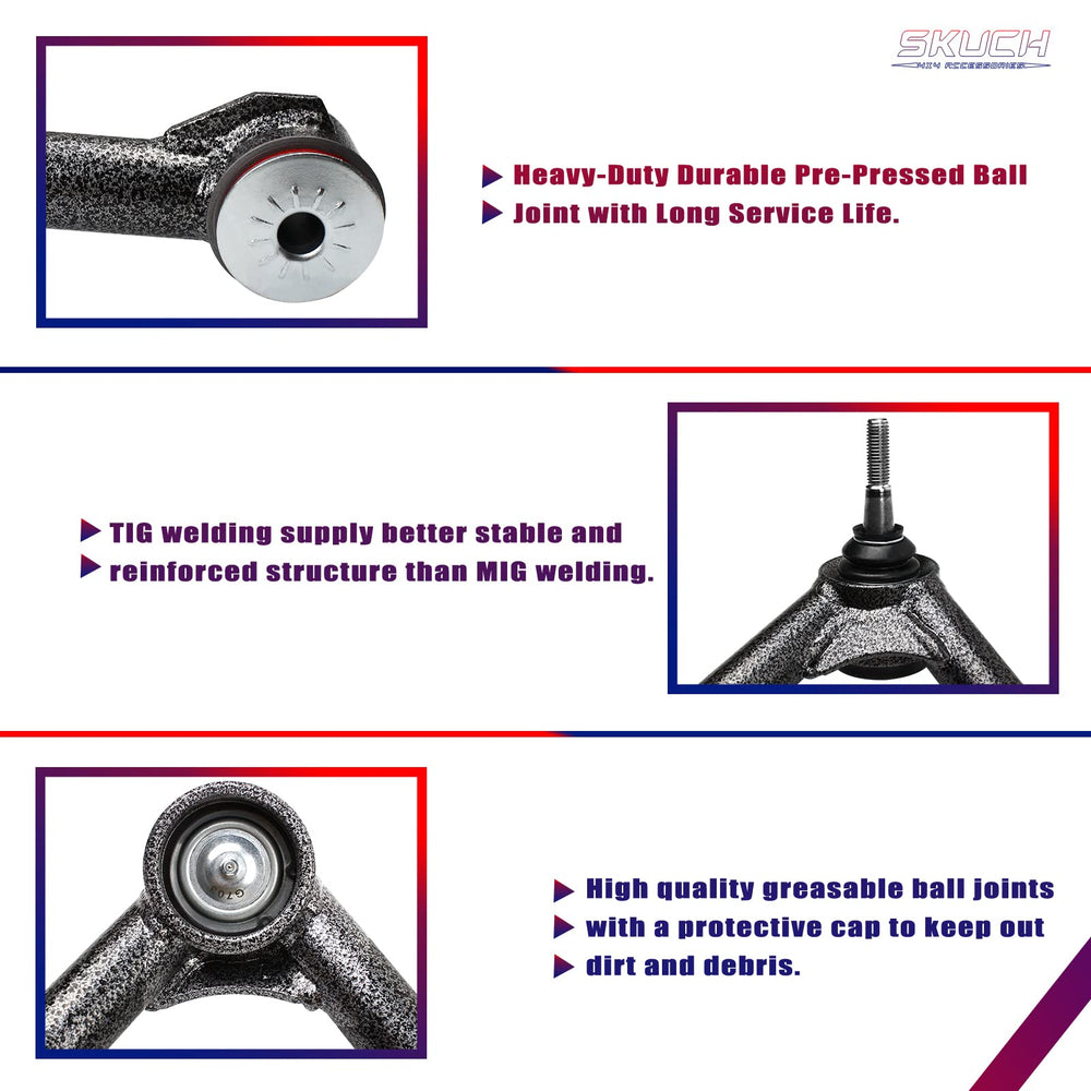 SKUCH 4X4 front upper control arm welding boosts strength and durability