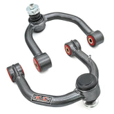 SKUCH 4x4 Front Upper Control Arm for 4Runner showing lift capability and strong tubular design