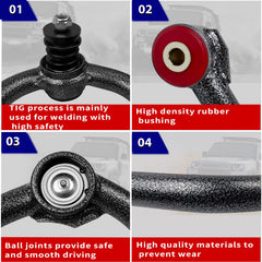 SKUCH 4x4 Front Upper Control Arm with ball joint for smooth steering control
