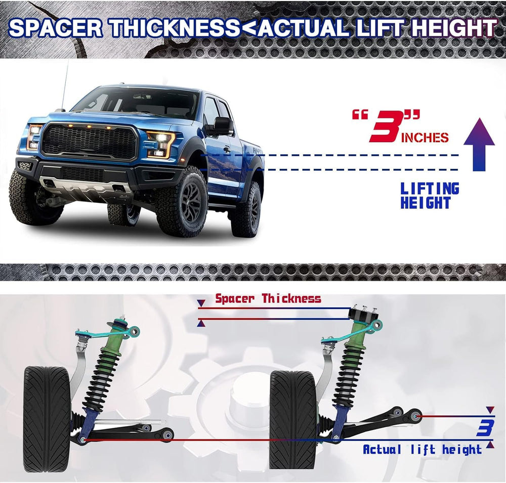 SKUCH 4x4 front upper control arm dust caps protect joints from dirt and wear