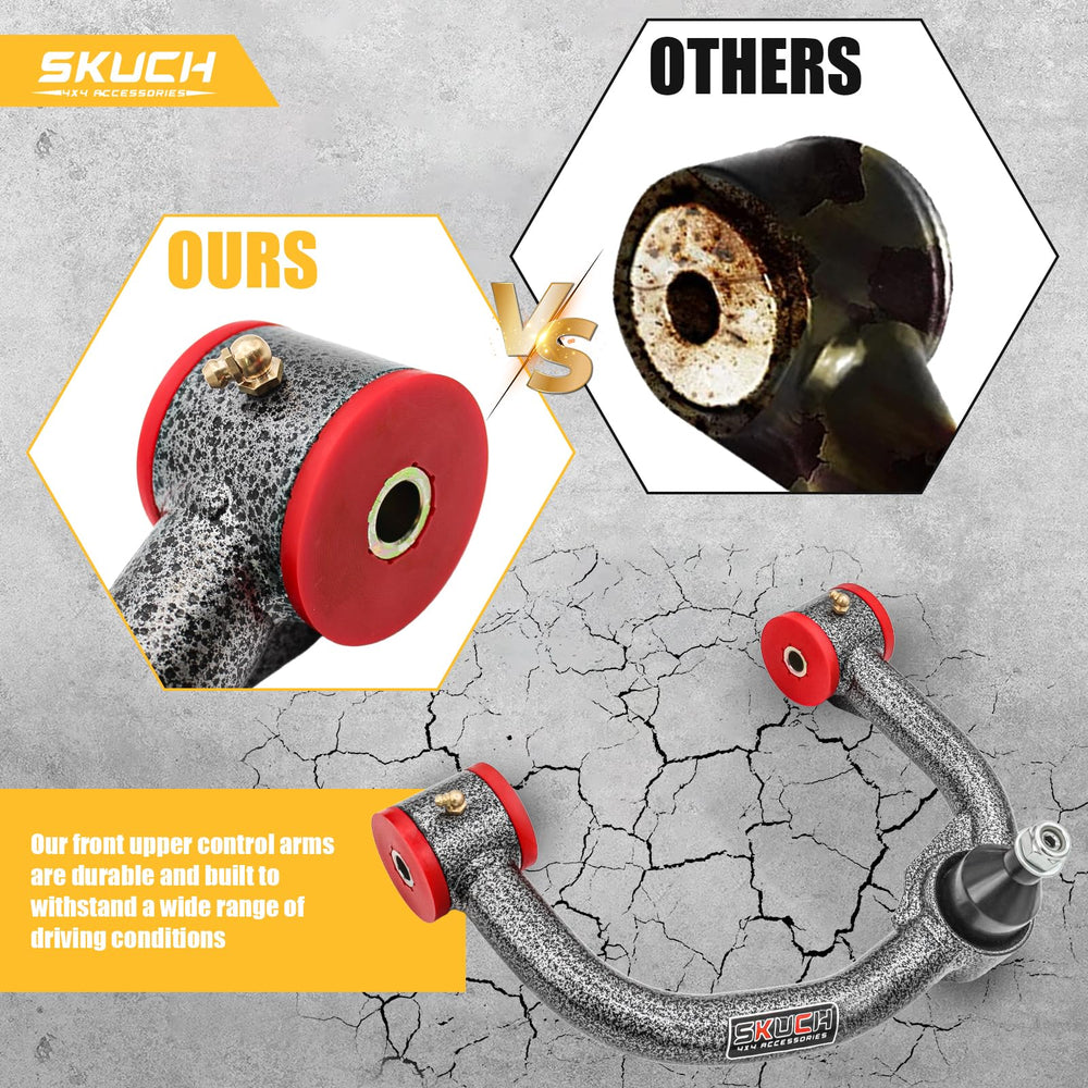 SKUCH 4x4 installation image shows pre-assembled arms for easy fitting