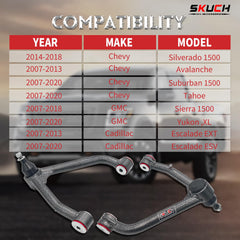 SKUCH 4X4 2-4 inch lift front upper arm ready for installation.