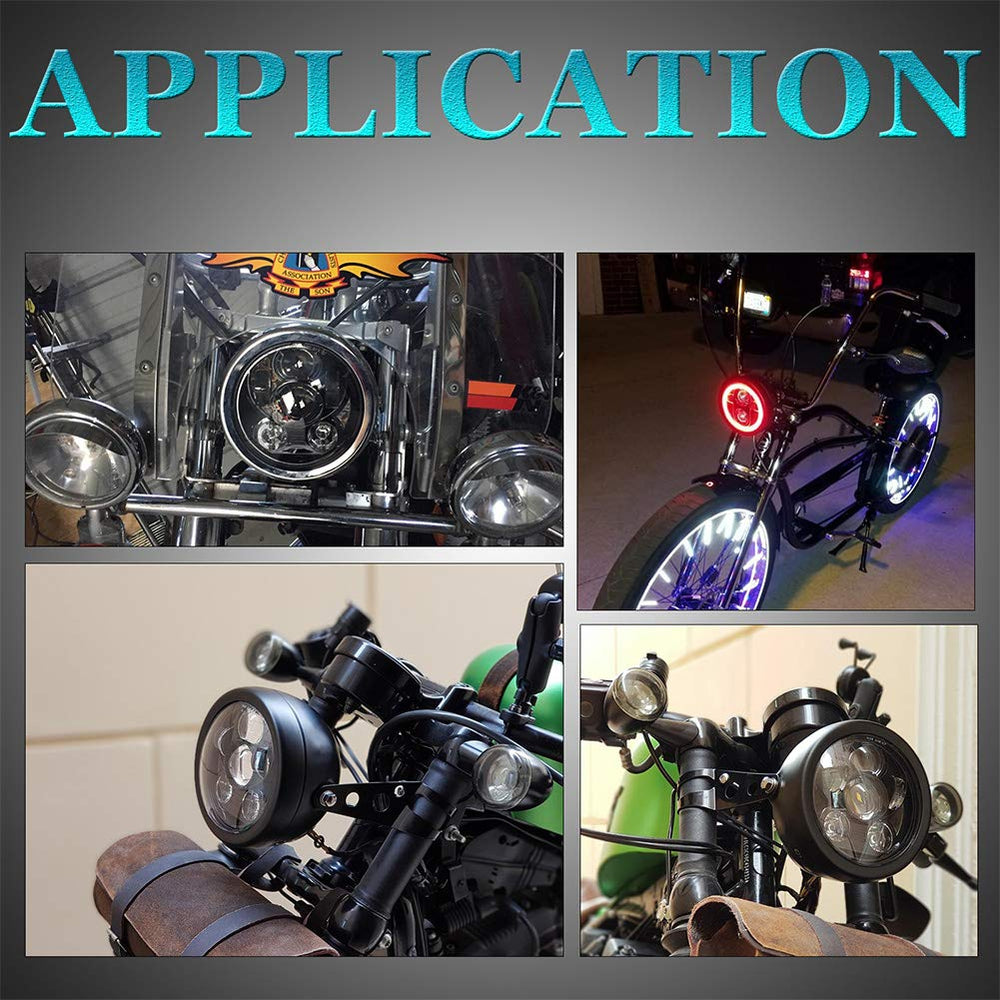 Durable, corrosion-resistant headlight housing ready for road use.