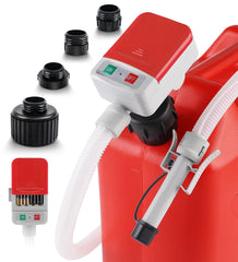 SKYJDM fuel transfer pump with auto-stop sensor for controlled dispensing.