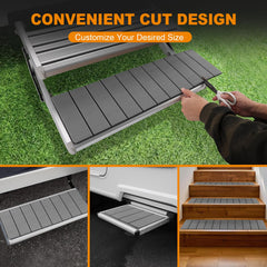 V-groove pattern helps shed dirt and moisture for a cleaner entry