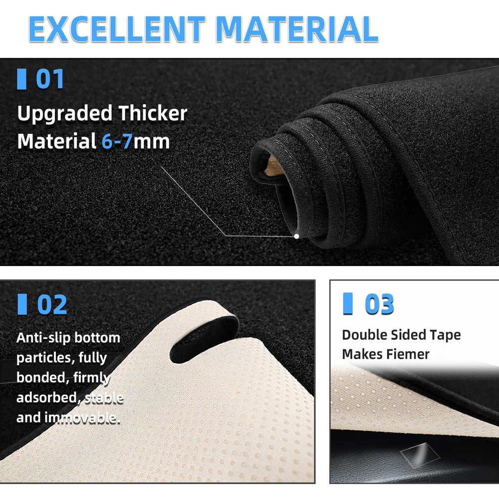 SkyloTEC dash cover on Avalanche protects surface from UV glare and cracking.