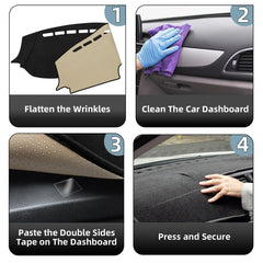 SkyloTEC dash cover reduces glare and keeps the dashboard looking neat.