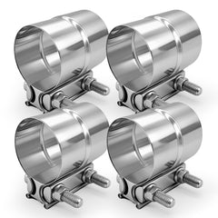 SKYMIRO 2-5 inch exhaust clamp on pipe for a secure connection.
