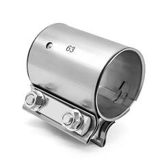 SKYMIRO exhaust clamp with dual-layer 304 stainless steel band for durable, leak-free connections.