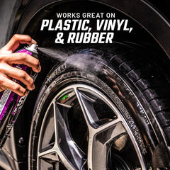 Slick Products Shine & Protectant creates instant like-new shine on rubber, vinyl, and plastic.