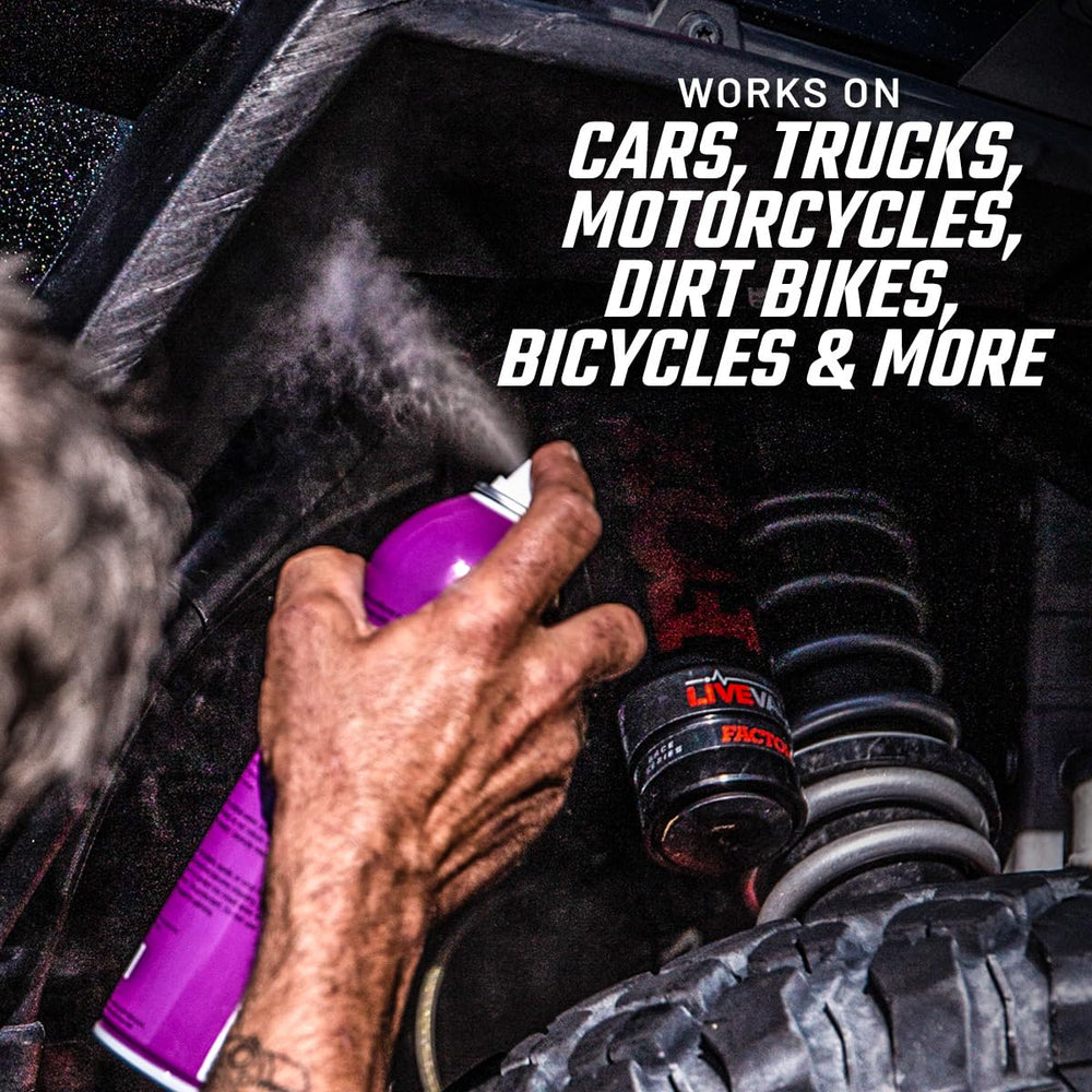 Slick Products no-drip formula maintains a deep wet look without splatter.