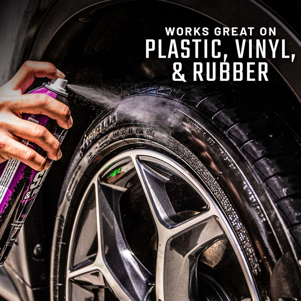 Slick Products Shine & Protectant Spray provides UV shield for surfaces.