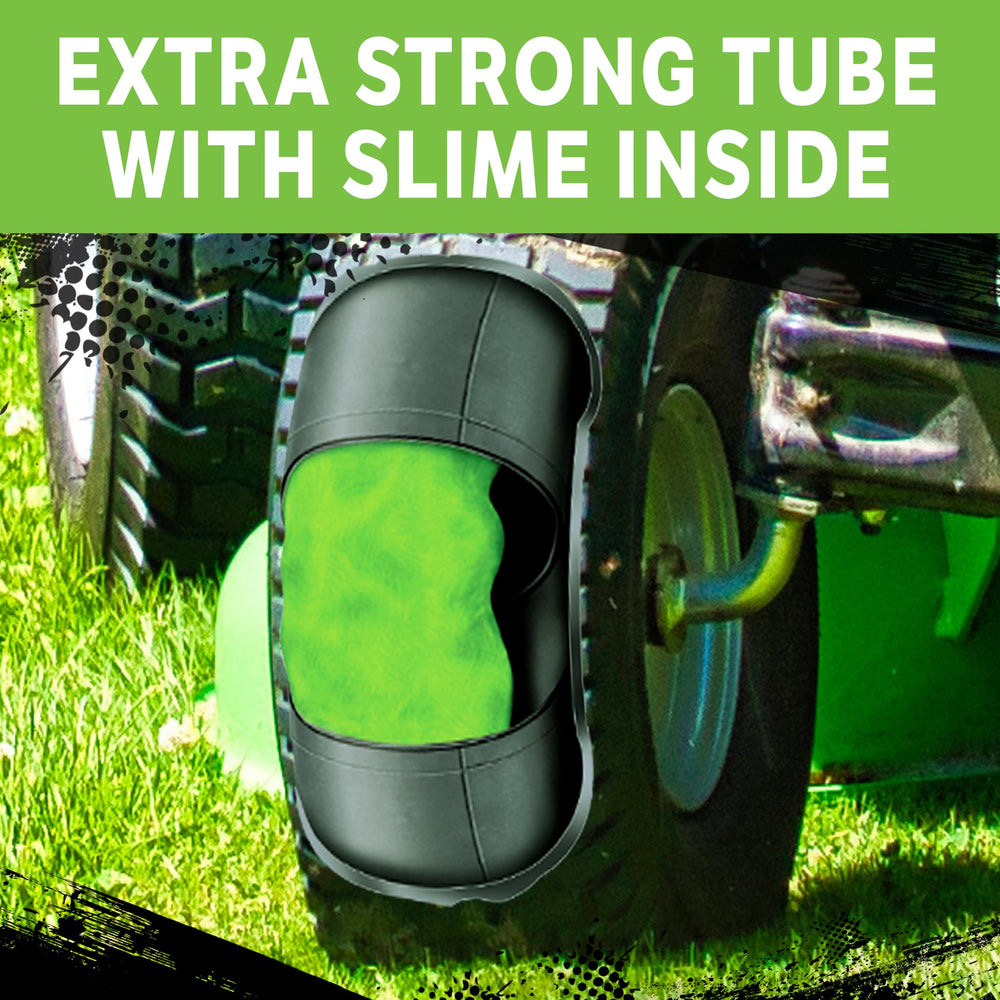 Slime 30012 8-inch rim-fit confirms broad compatibility across equipment.