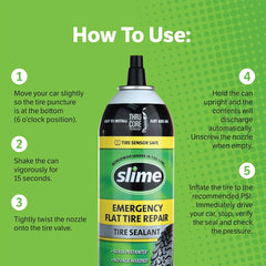 Slime 60187 emergency setup for highway breakdowns without tools