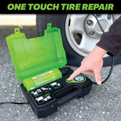 Slime sealant and inflator 15oz seals punctures while inflating for road readiness