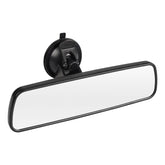 SLIIMU rear view mirror with suction, 9.6-inch view for clearer lane awareness.