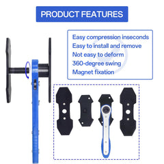 slrongpowlr four-hanger set supports caliper hardware during servicing.