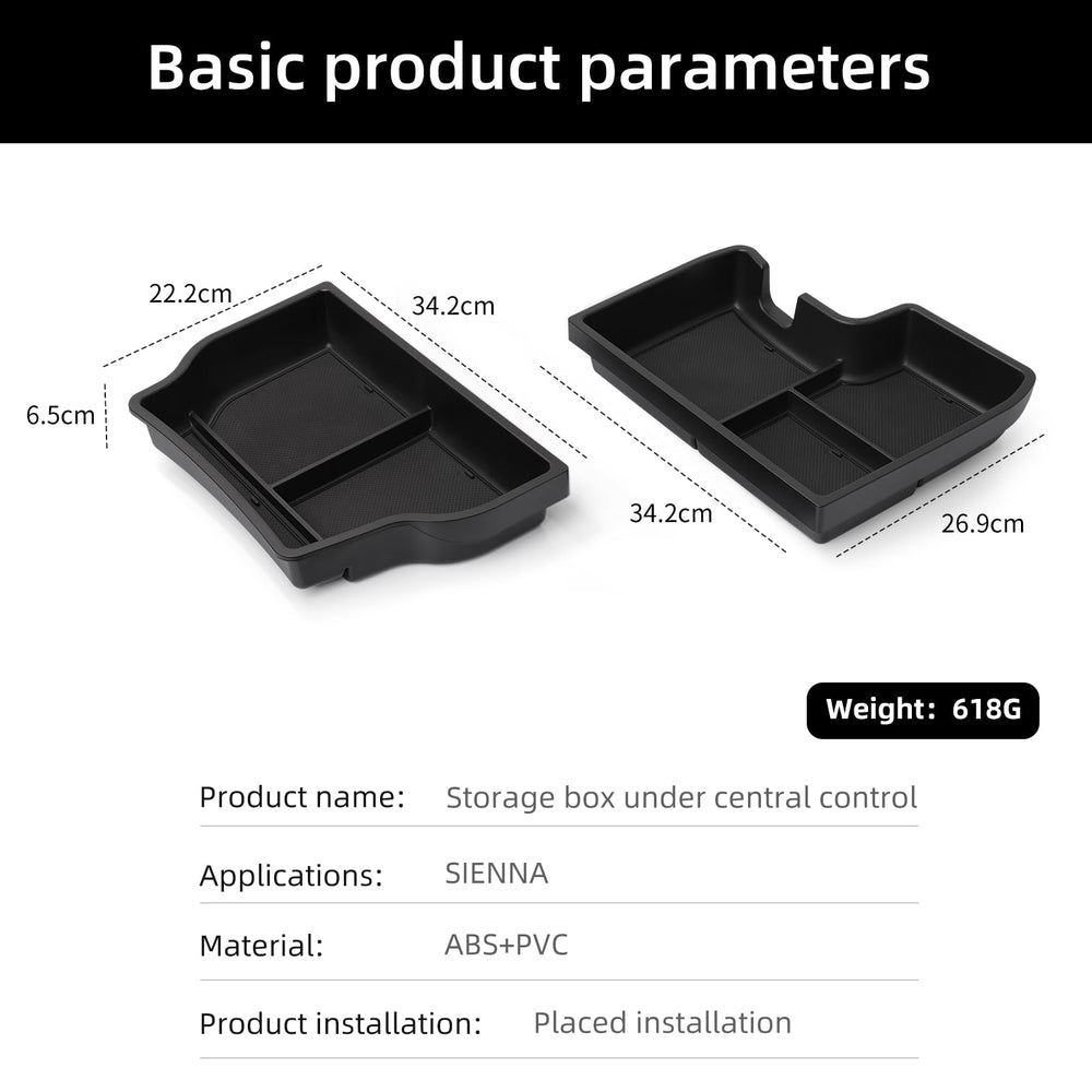 Smabee interior tray helps maintain a tidy cabin during commutes.